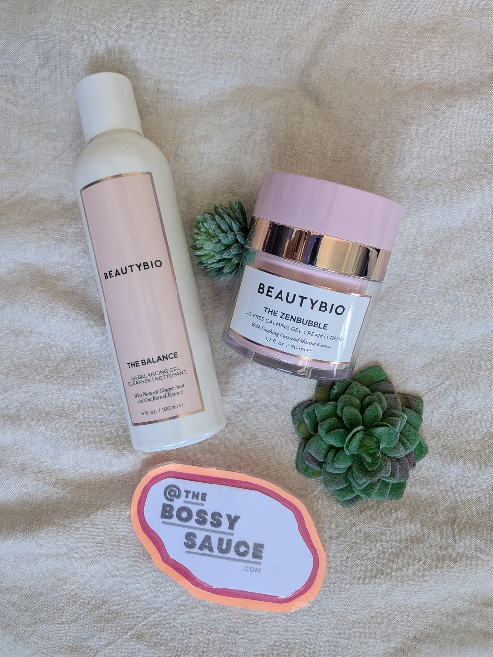 BeautyBio The Balance Cleanser + ZenBubble Oil Free Gel Moisturizer Duo NWT